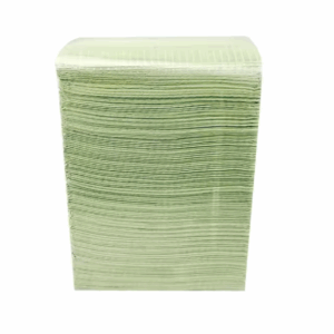 Baberos dentales impermeables, 125 unid. por paquete. Verde manzana